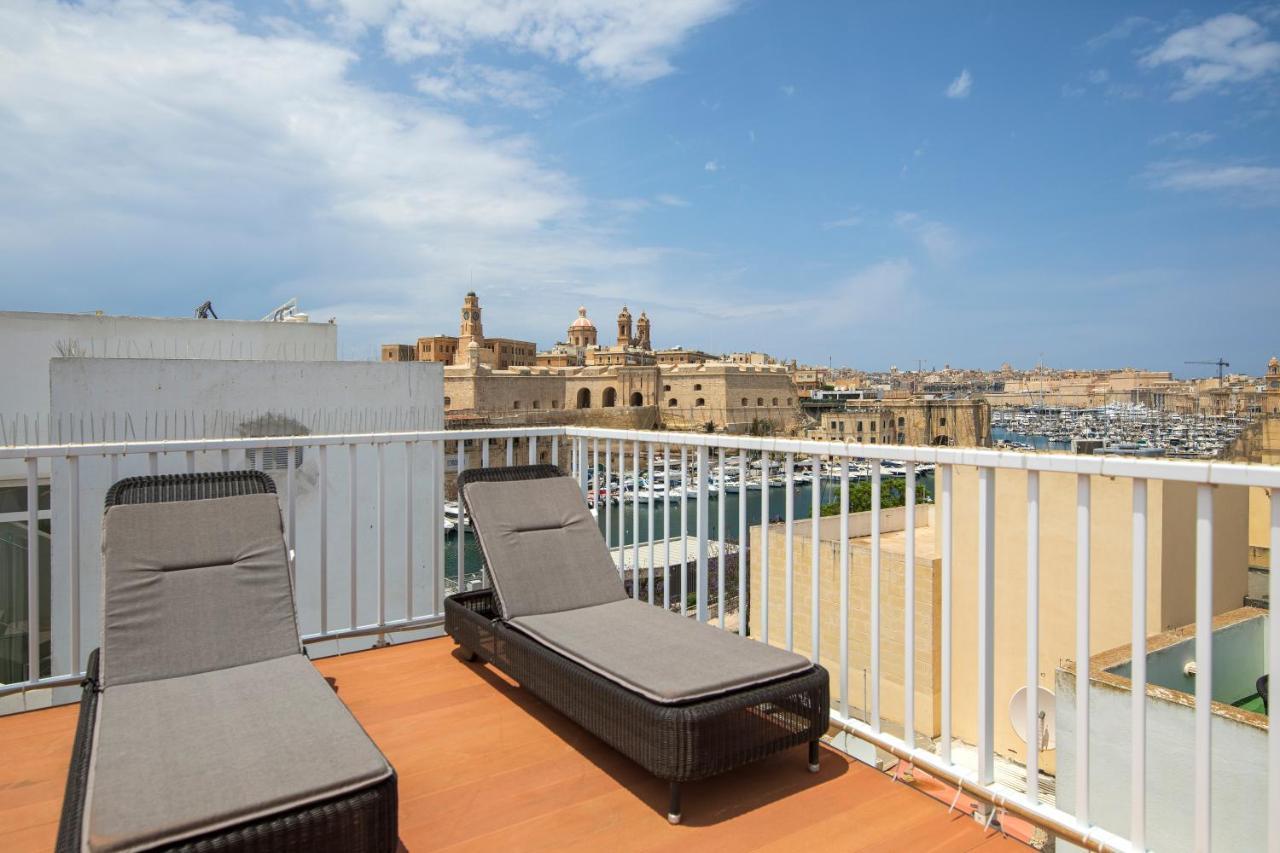 Traditional & Modern Maltese Townhouse - Rooftop Terrace And Sea Views, Close To Birgu Waterfront Cospicua Bagian luar foto