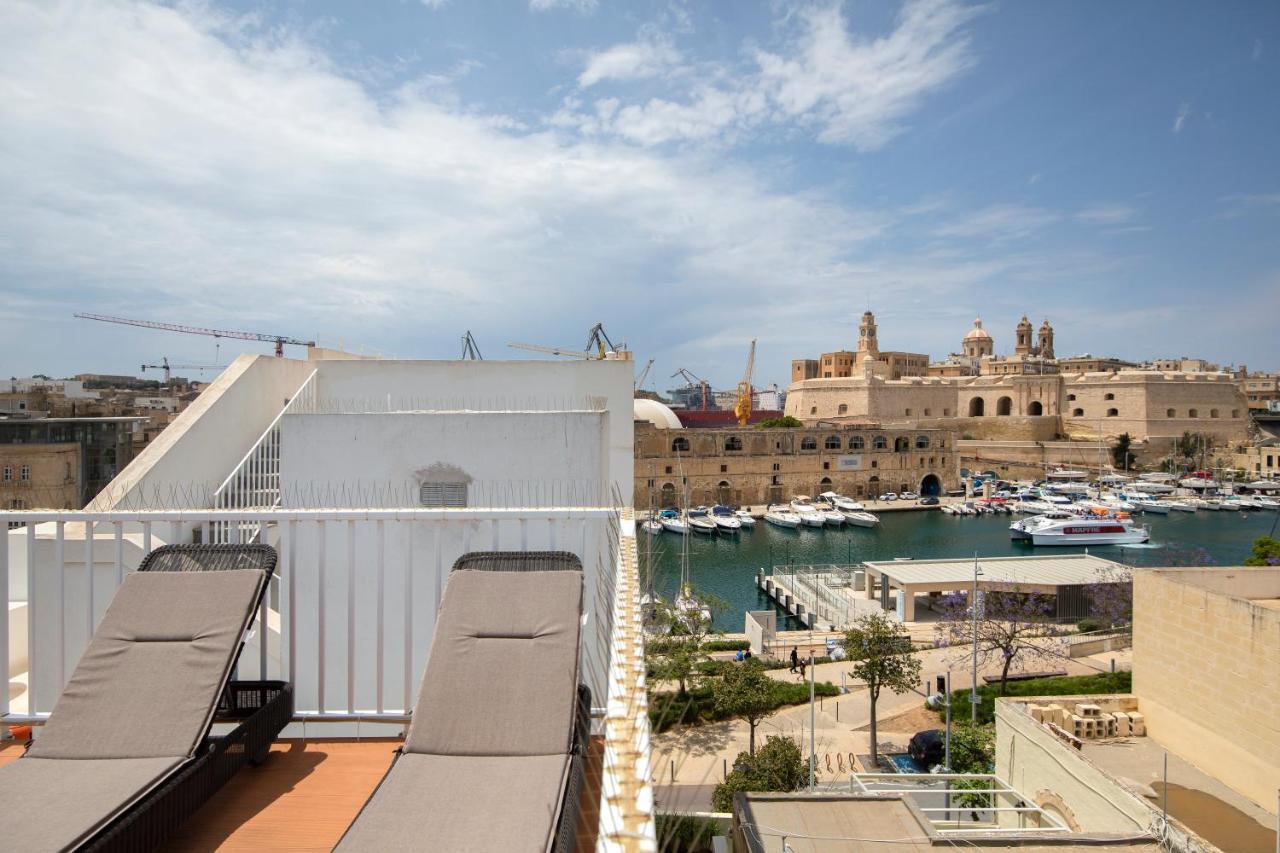 Traditional & Modern Maltese Townhouse - Rooftop Terrace And Sea Views, Close To Birgu Waterfront Cospicua Bagian luar foto